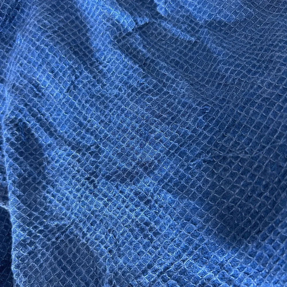 Free People Blue One of the‎ Guys Waffle Knit Tunic Shirt Size XS
